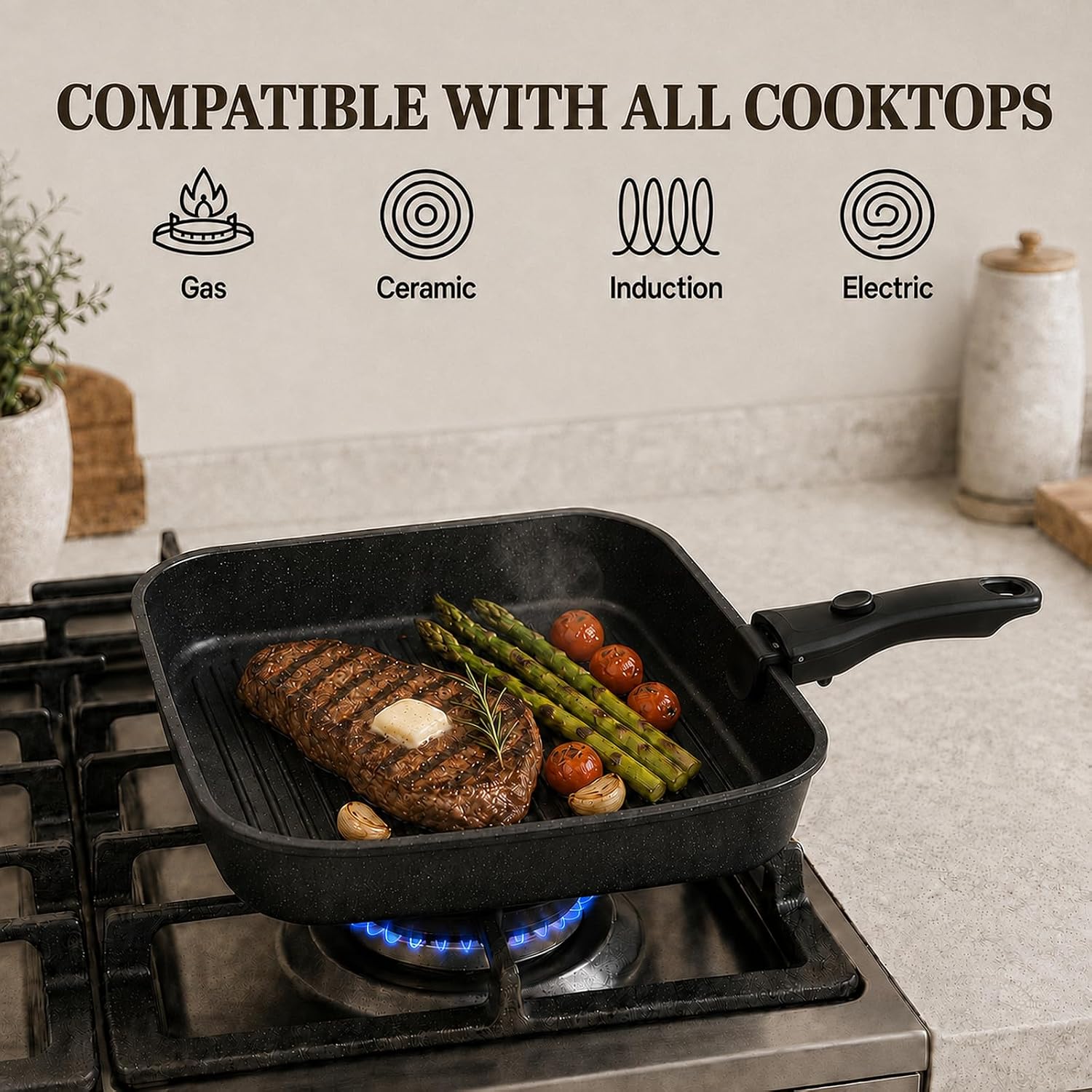 Thumbnail 4 de KIKCOIN 24-Piece Nonstick Cookware Set