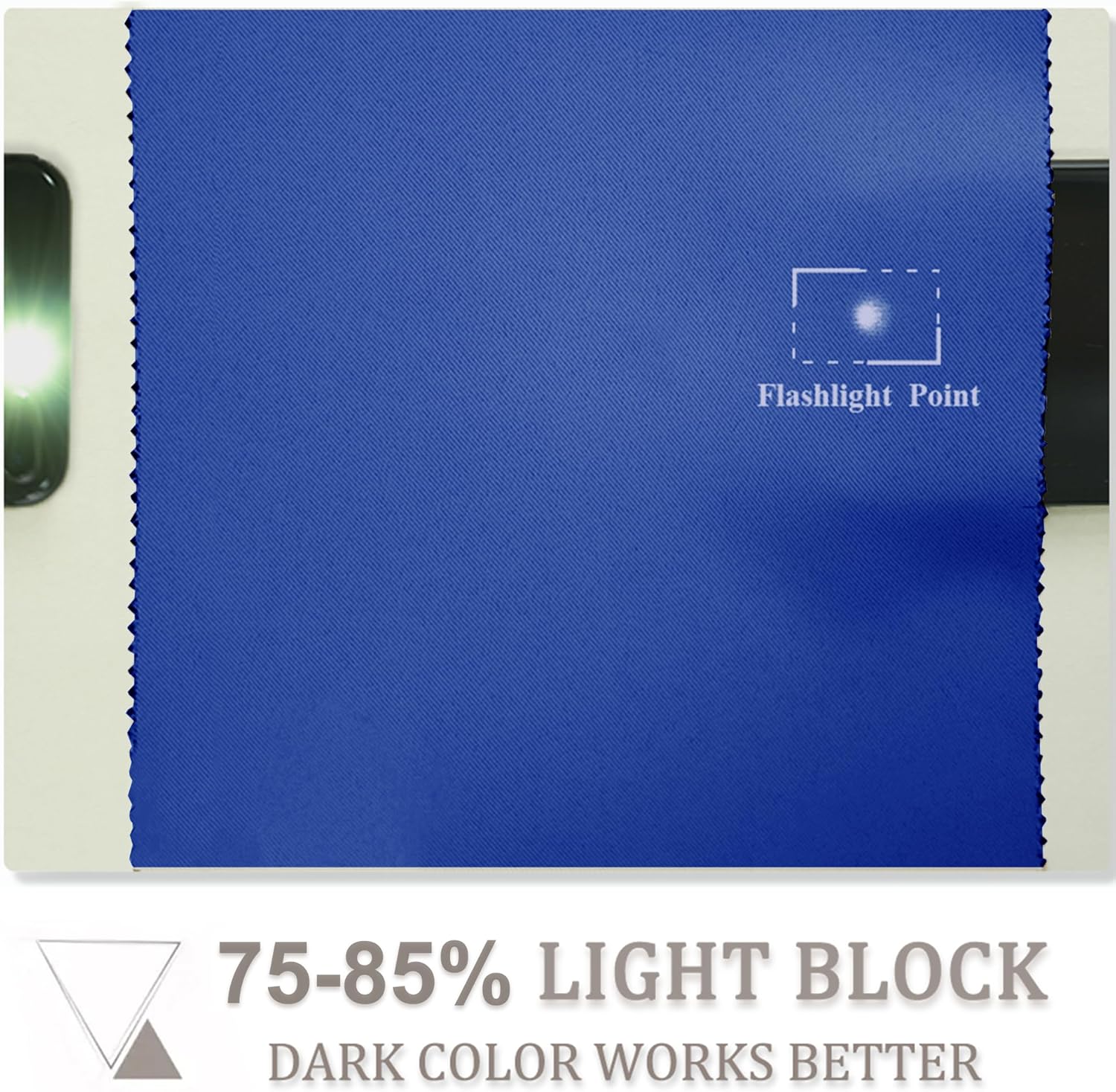 Detalle 2 de PONY DANCE Royal Blue Blackout Curtains 46×54 in 🪟