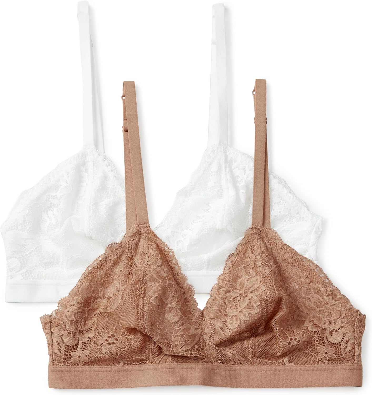 Thumbnail 5 de Amazon Essentials Women’s Stretch Galloon Lace Unlined Triangle Bra (Non-wired, V-neck)