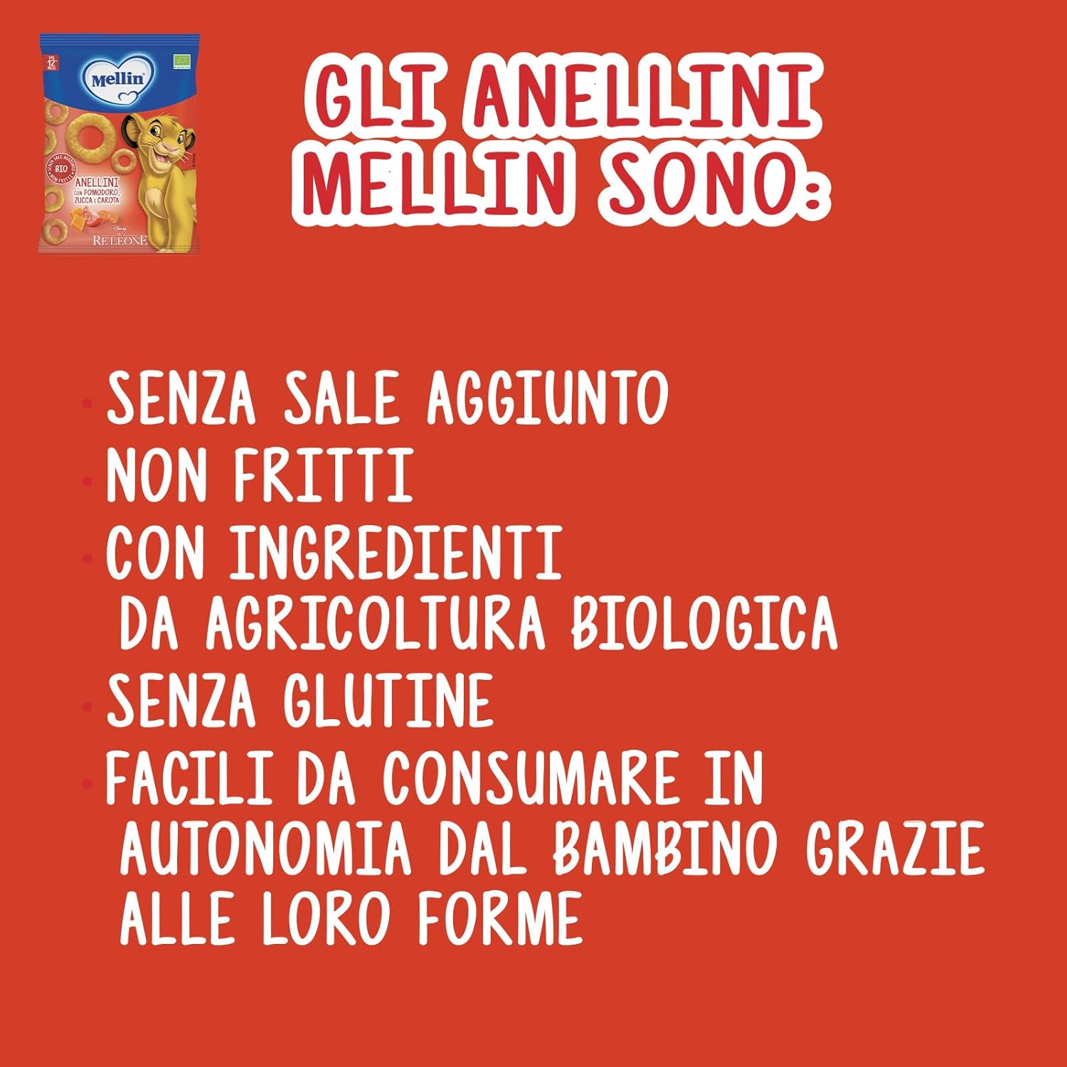 Thumbnail 4 de Mellin Anellini snack bio 90 g 🍪