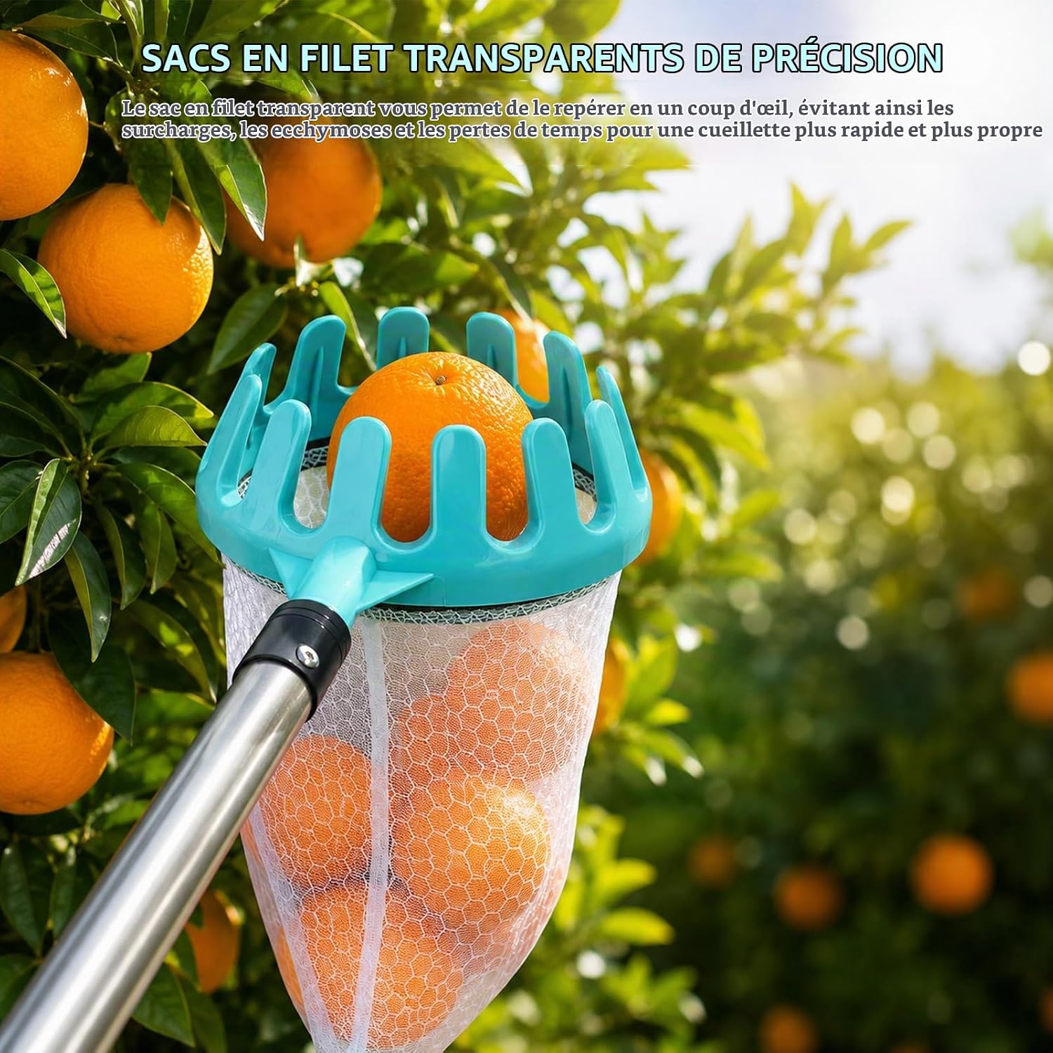 Thumbnail 3 de Scalnuvyyh ZGQ2.2M-11305683 fruitplukker met steel tot 2,2 m en netzak