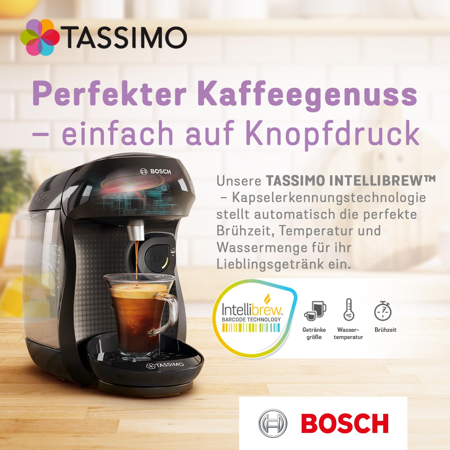 Detalle 2 de Tassimo Milka Kakao Kapseln, 5 x 10 Pads (50 Kakaokapseln) – Milka-Schokoladen-Geschmack mit erhöhter Kakao-Note