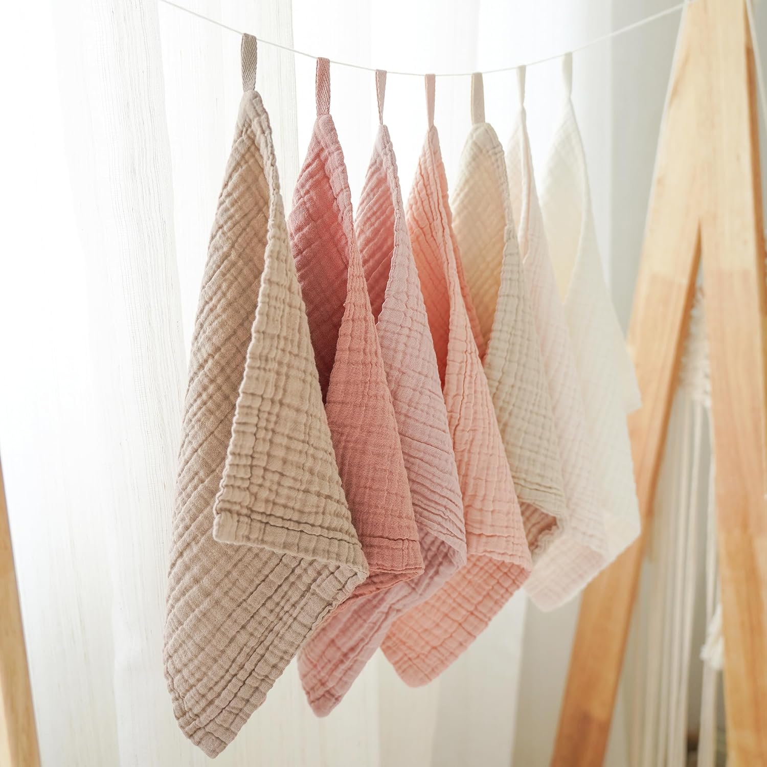 Thumbnail 6 de Konssy Muslin Baby Washcloths 100% Cotton