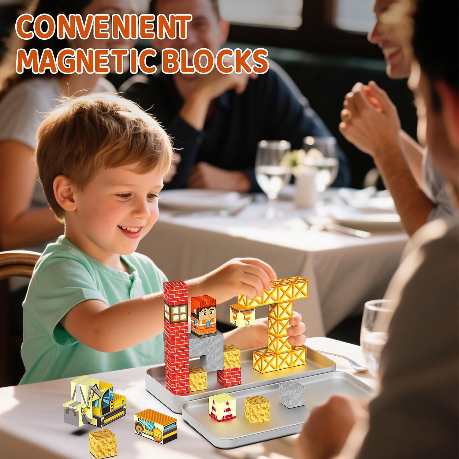 Thumbnail 4 de Magnetic Blocks 35 PCS STEM Building Set 🧩