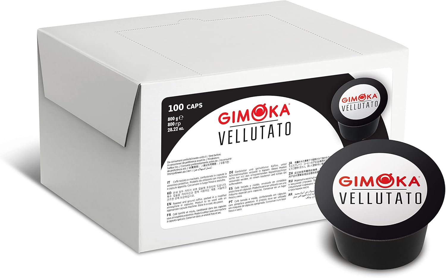 Detalle de Gimoka Compatibile Lavazza Blue - 100 Capsule Intenso (INTENSITÀ 8) Made in Italy