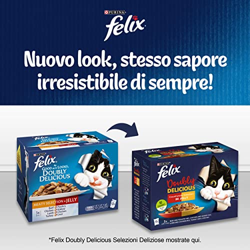 Thumbnail 8 de Felix Le Ghiottonerie Junior: Cibo Umido per Gatti, 48 Bustine da 85 g – Mix