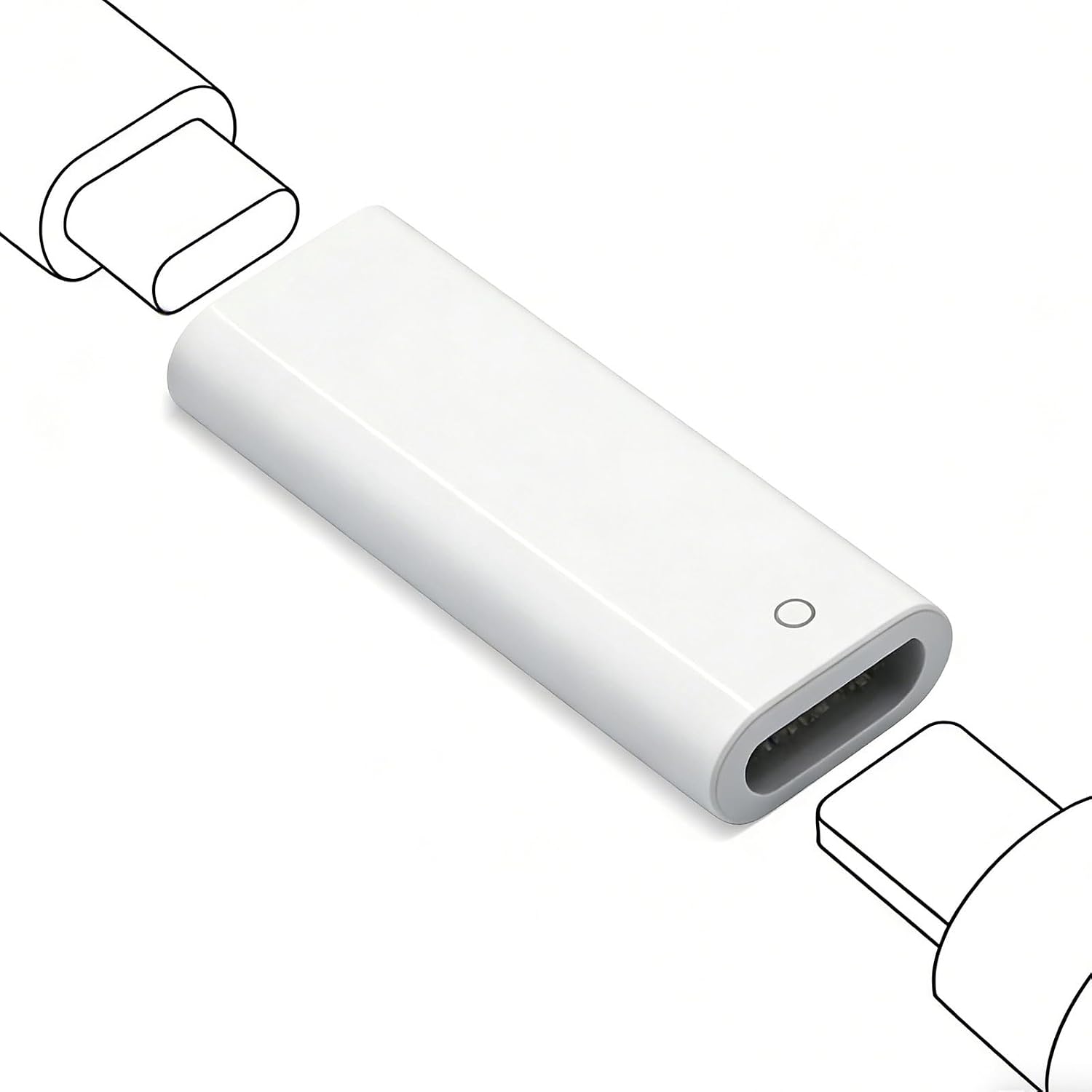 Detalle de Lizoak USB-C to Pencil Adapter for Apple Pencil 1st Gen with Bluetooth Pairing – USB-C or Lightning Charging for iPad 10th/11th Gen (A16)