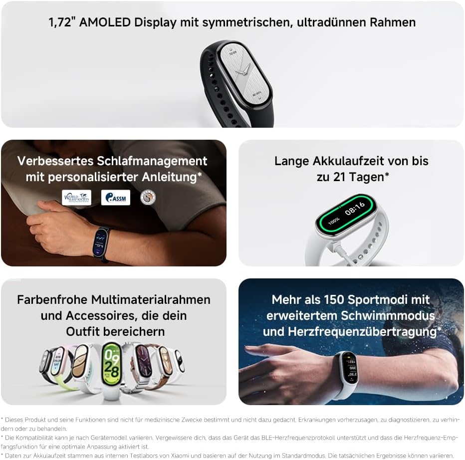 Detalle 2 de Xiaomi Smart Band 10 1,72" AMOLED