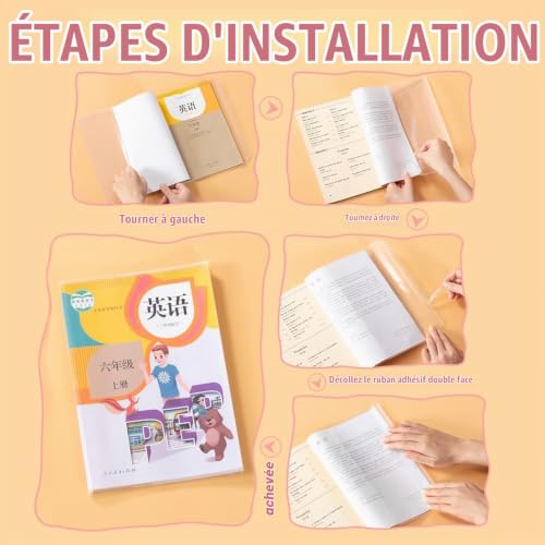 Thumbnail 6 de LdawyDE Protège Cahier A4, 10 Pcs – Couvre livre Transparent (21x29,7 cm)
