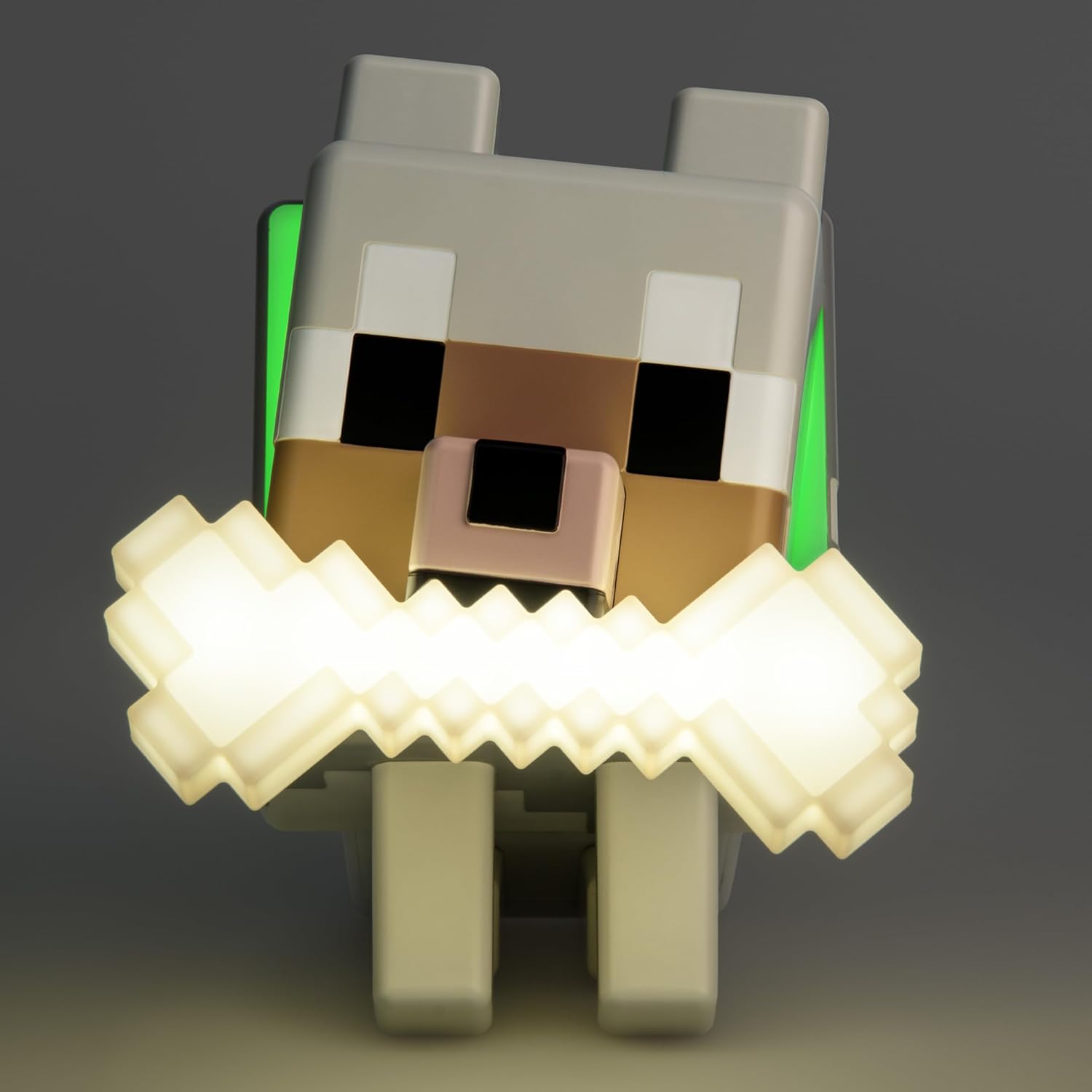 Thumbnail 6 de Paladone GloBuddies 3D-Farbwechsel-Licht Wolf aus Minecraft – offiziell lizenziertes LED-Nachtlicht (batteriebetrieben)