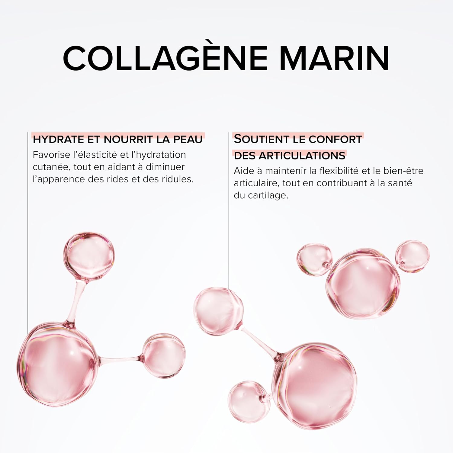 Detalle de Collagène marin 2000Da + Acide hyaluronique 300 mg – Beyond Elements, 100 gélules