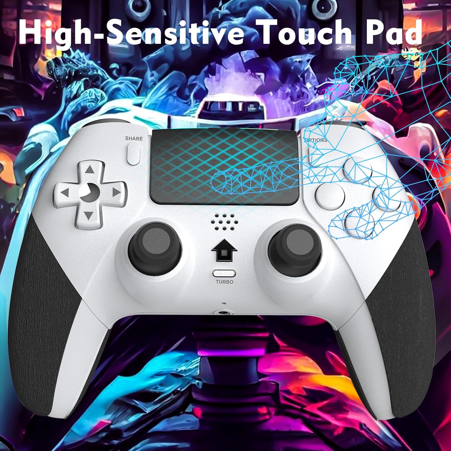 Thumbnail 3 de Holilo Manette Sans Fil pour PS-4 : confort et compatibilité au quotidien