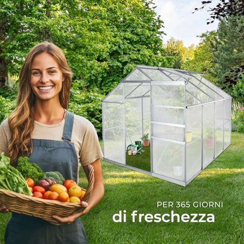 Thumbnail 7 de tectake Serra da Giardino con Telaio in Alluminio Anodizzato e Lastre Alveolari Termoisolanti