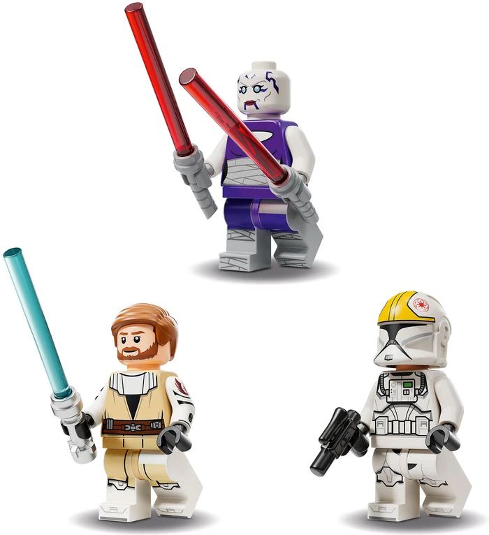 Detalle de LEGO Star Wars V-19 Torrent-Sternjäger 75432 – Klappbare Flügel, Cockpit und Frontrad