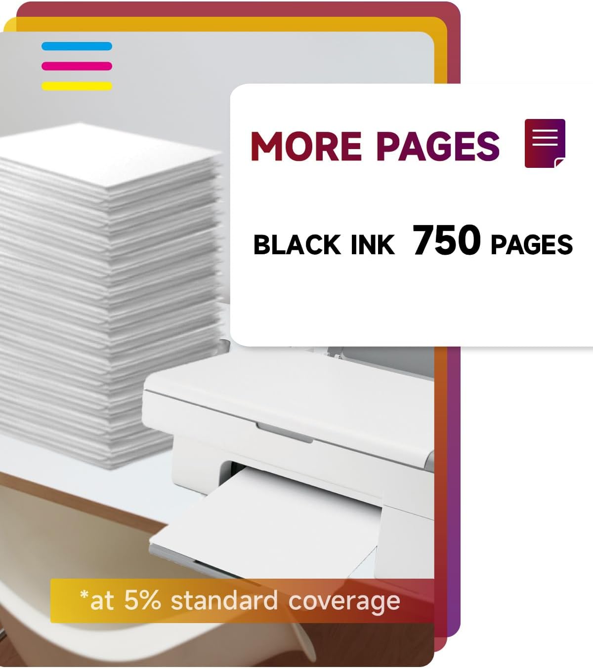 Thumbnail 2 de Sunnieink 302XL High Yield Black Ink Cartridge (Replacement for HP 302) – 750+ pages