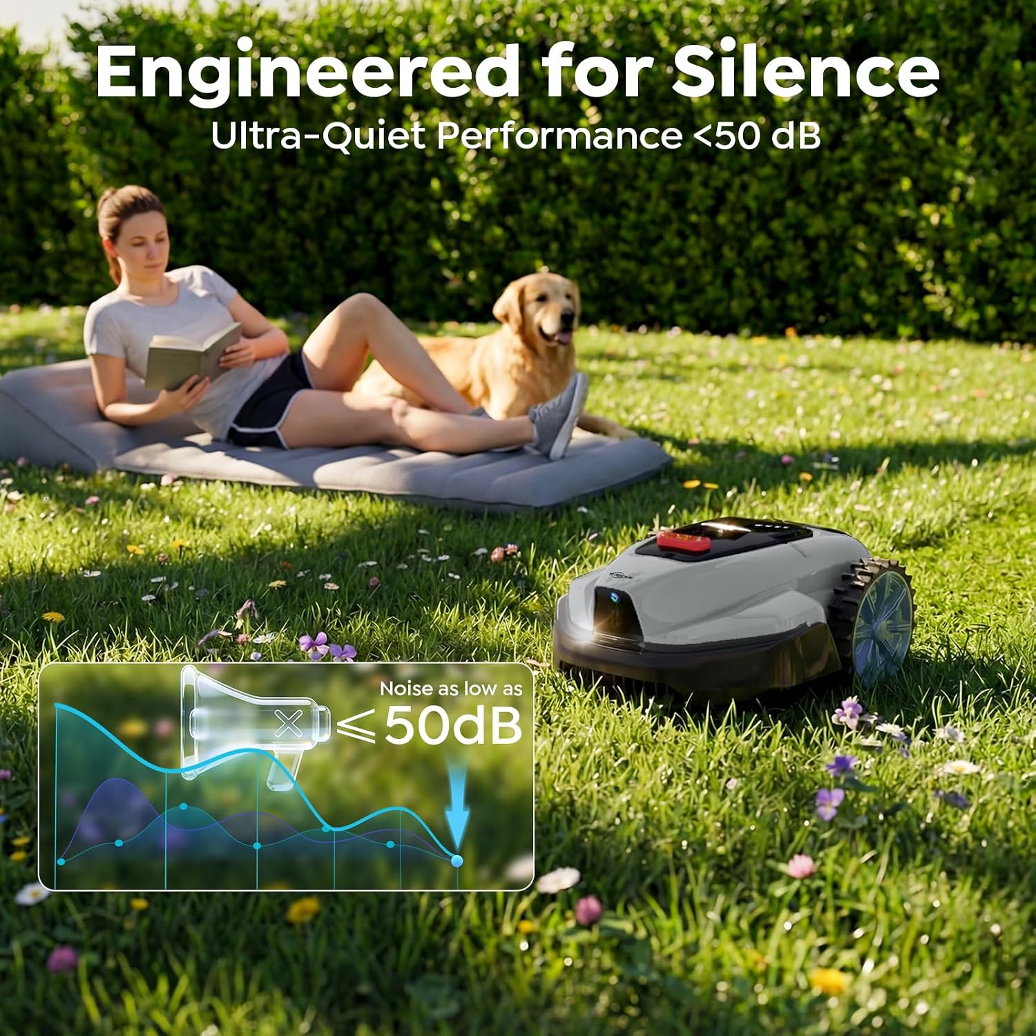 Detalle de YARDCARE V3 Robot Lawn Mower with Vision Navigation