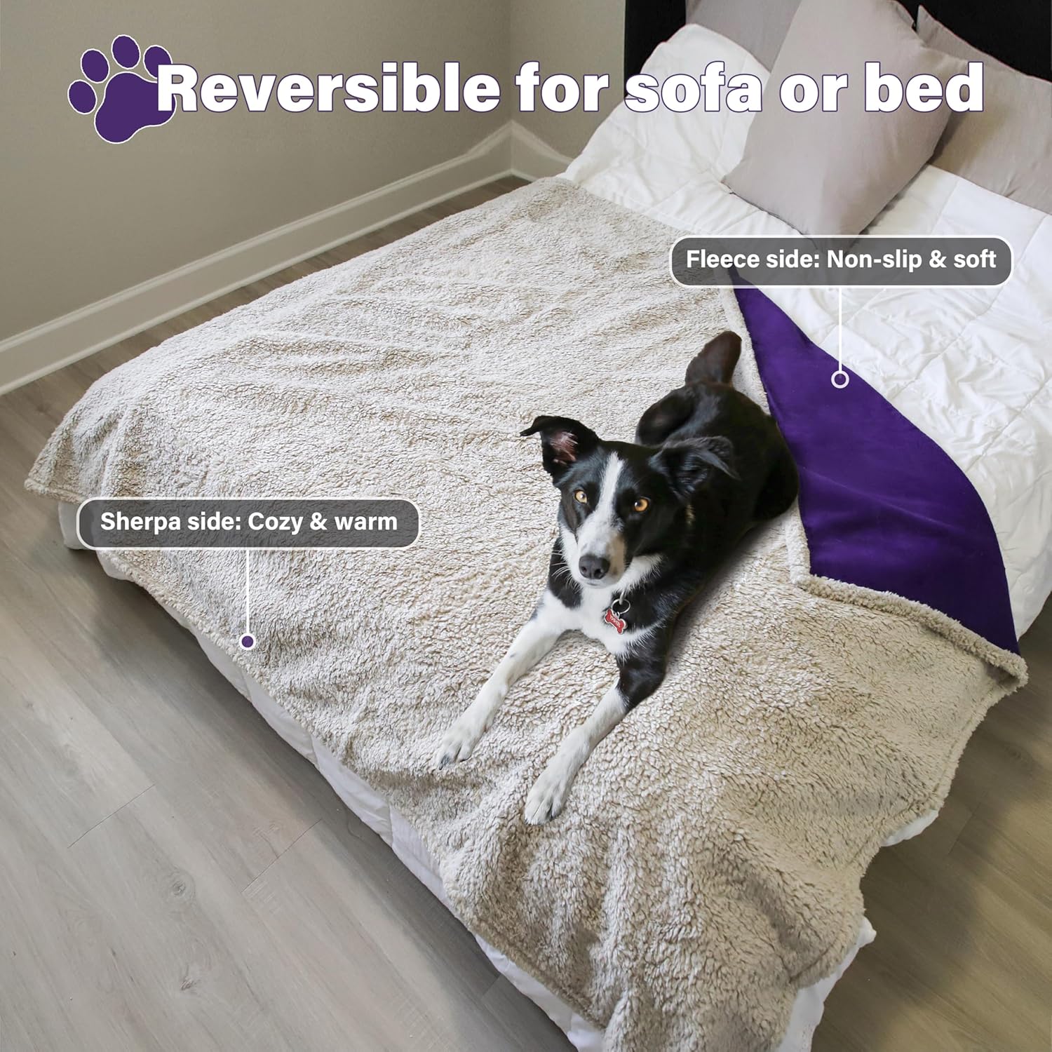 Thumbnail 3 de Catalonia Classy Waterproof Love Blanket for Bed