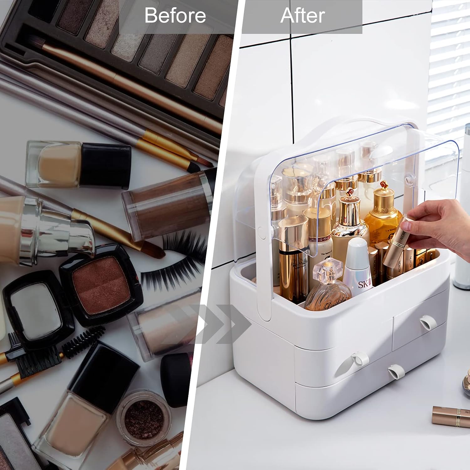 Thumbnail 4 de LZDMY Makeup Organiser Storage Drawers