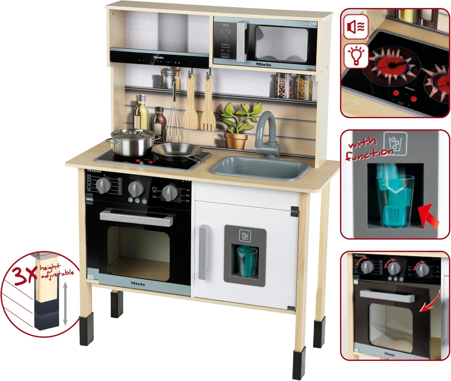 Thumbnail 2 de Theo Klein 7186 Miele Wooden Toy Kitchen with Light and Sound