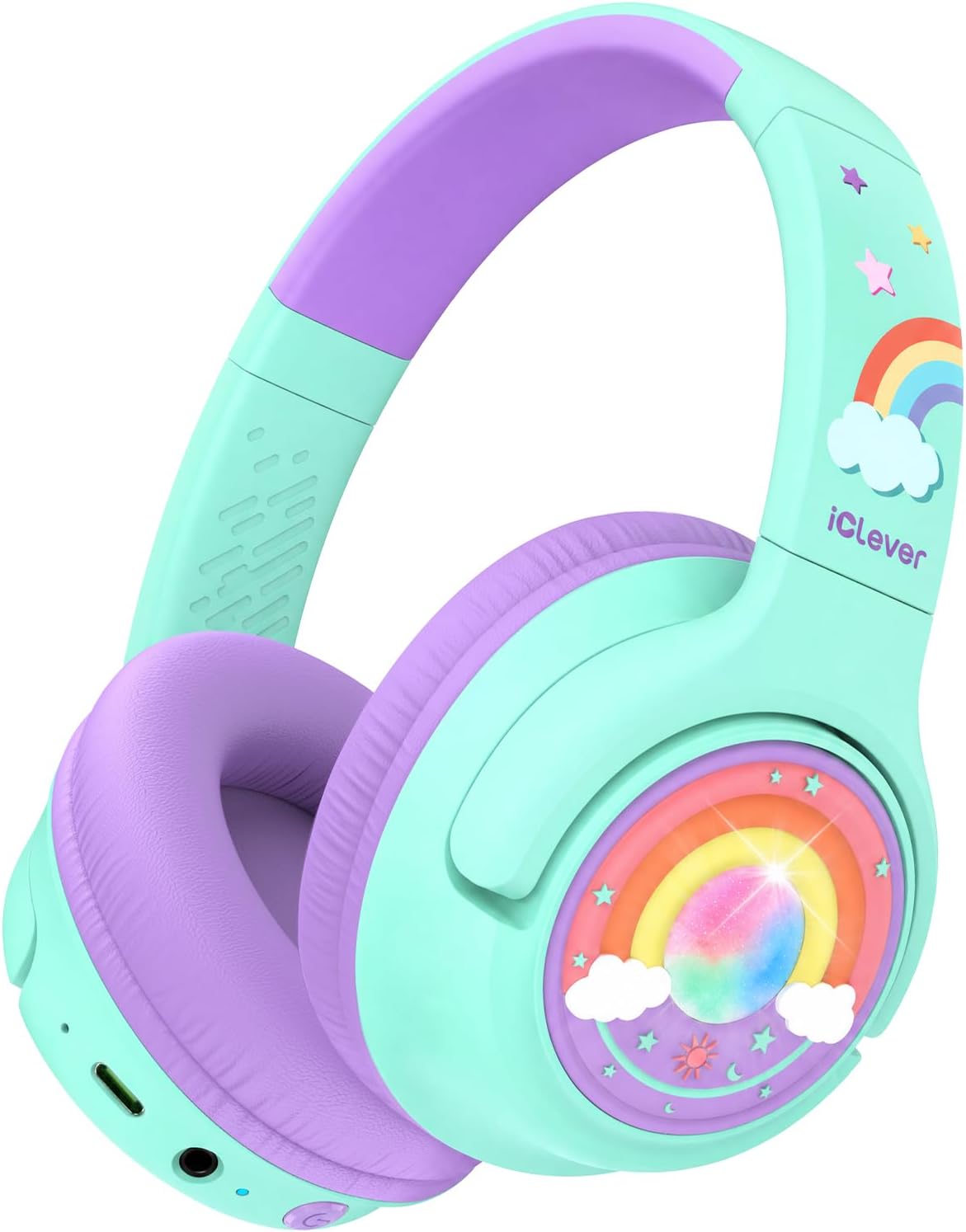 Detalle de iClever Kids Bluetooth Headphones, 48-Hour Playtime