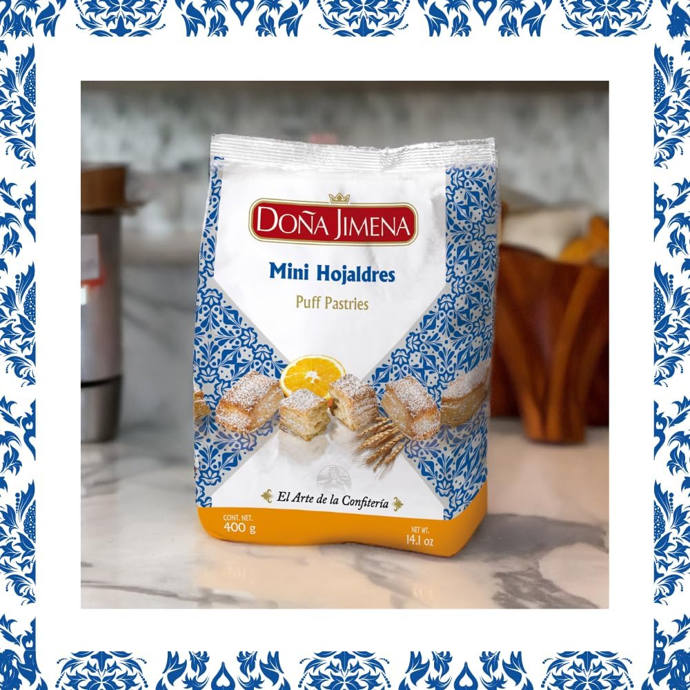 Detalle 1 de Doña Jimena Mini Hojaldres con Azúcar 🍬 400g