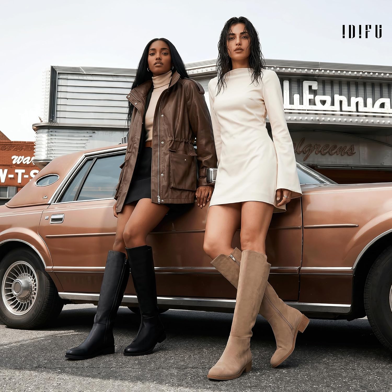 Detalle de IDIFU Knee-High Boots, 1.18-Inch Heel