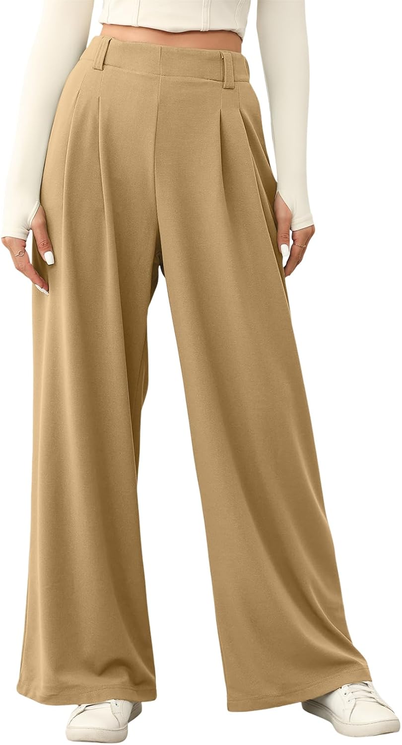 Thumbnail 6 de EVALESS Women's Wide-Leg Pants, Waffle Knit