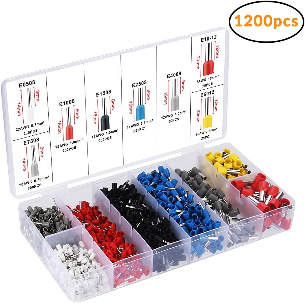 Detalle de Preciva pince à sertir 0,25-10 mm² avec cliquet et 1200 cosses électriques