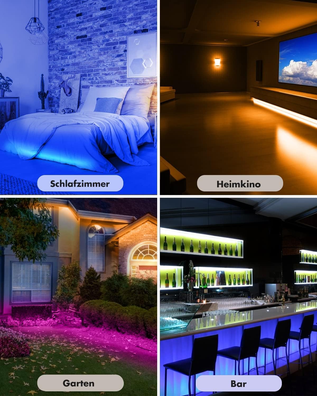 Thumbnail 5 de LED-Streifen USB RGB (2 m) mit Fernbedienung, Timer & Musik-Synchronisation