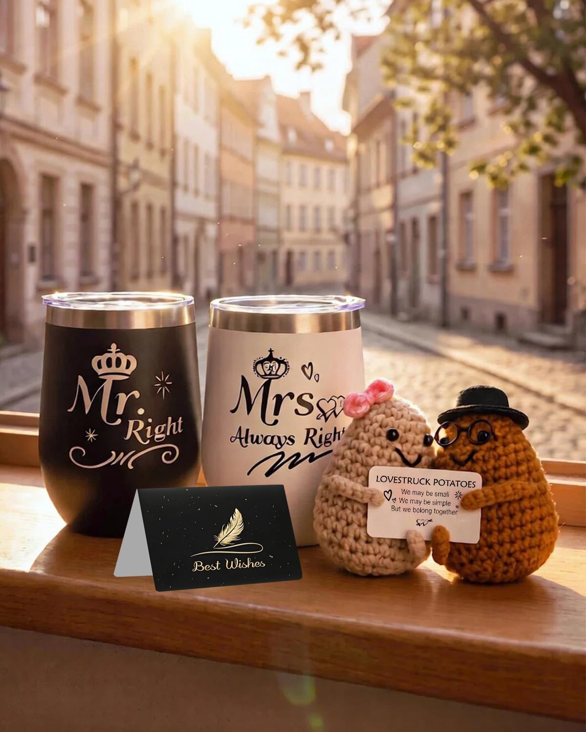 Detalle 2 de RYLIFEOGI RYLIFEOGIA13010# Mr & Mrs-mokkenset van roestvrij staal, 360 ml