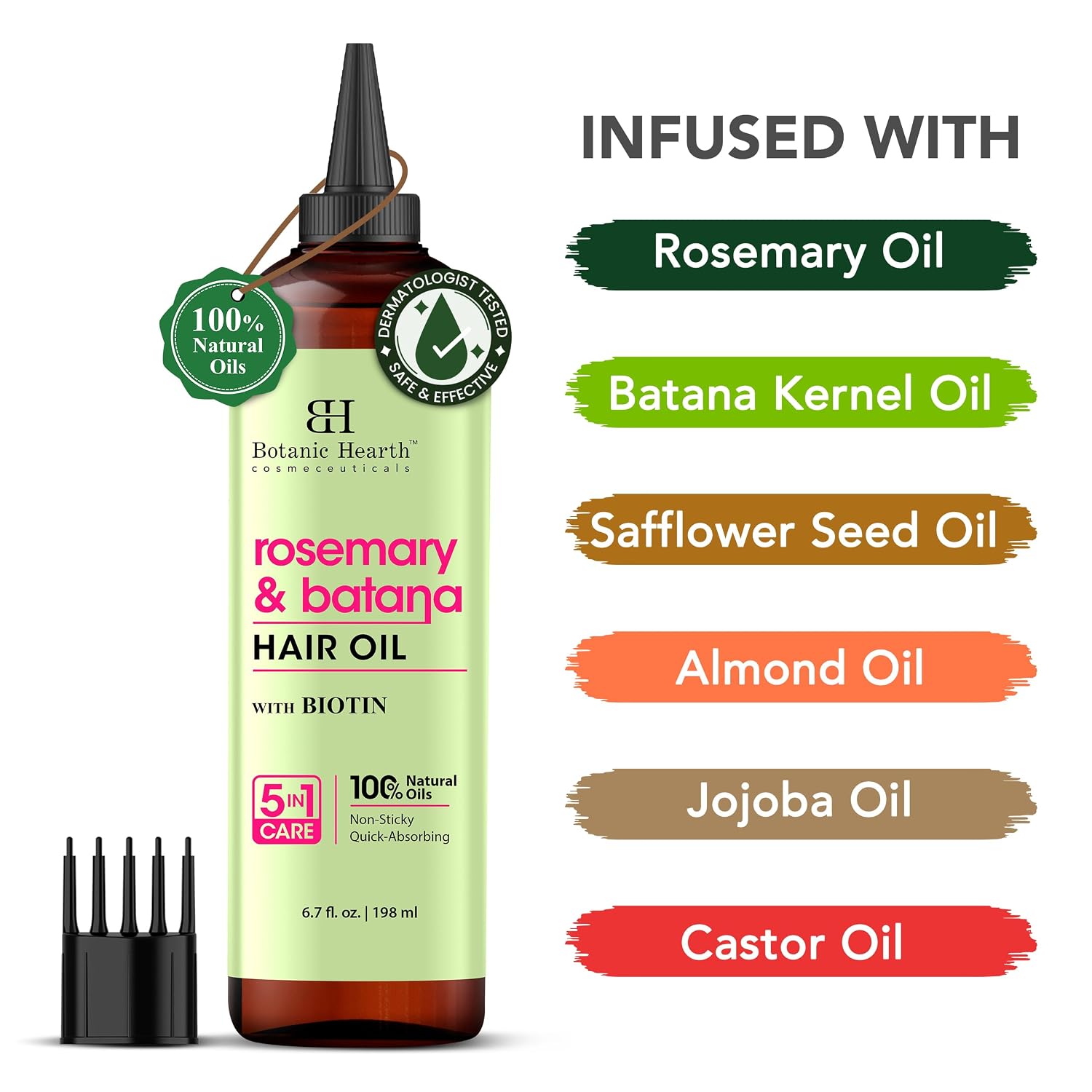 Detalle 2 de Botanic Hearth Hair Growth Oil 6.7 Fl Oz