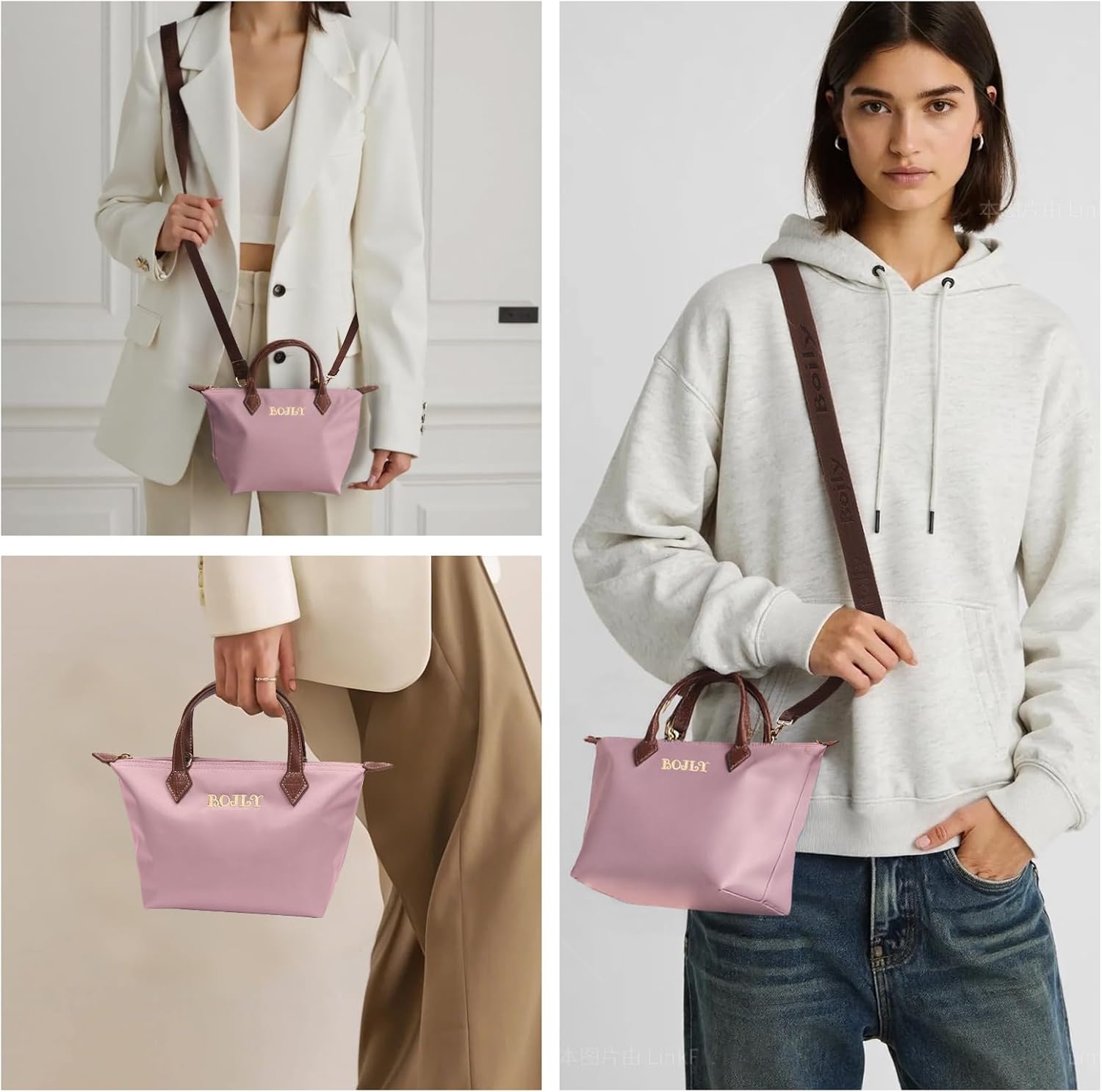 Thumbnail 6 de BOJLY Sac Bandoulière Femme en Nylon Résistant – Tendance, Léger et Polyvalent