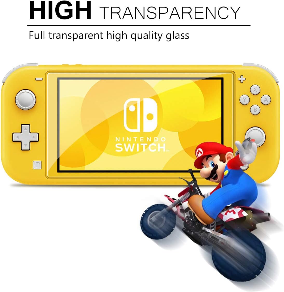 Detalle de ivoler 5.5'' Tempered Glass Screen Protectors for Nintendo Switch Lite, 4-Pack