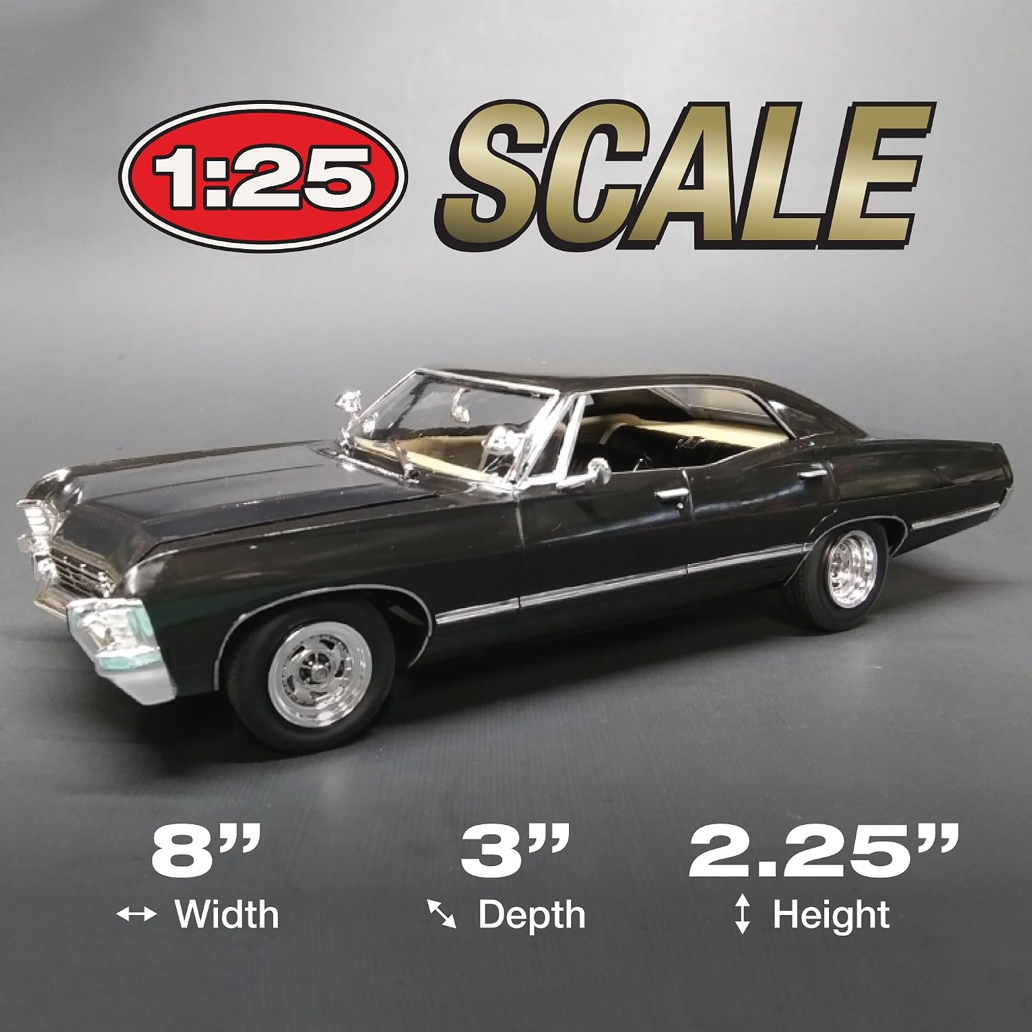 Detalle 2 de amt AMT1124 1/25 スーパーナチュラル 1967 シボレー・インパラ 4ドア プラモデル