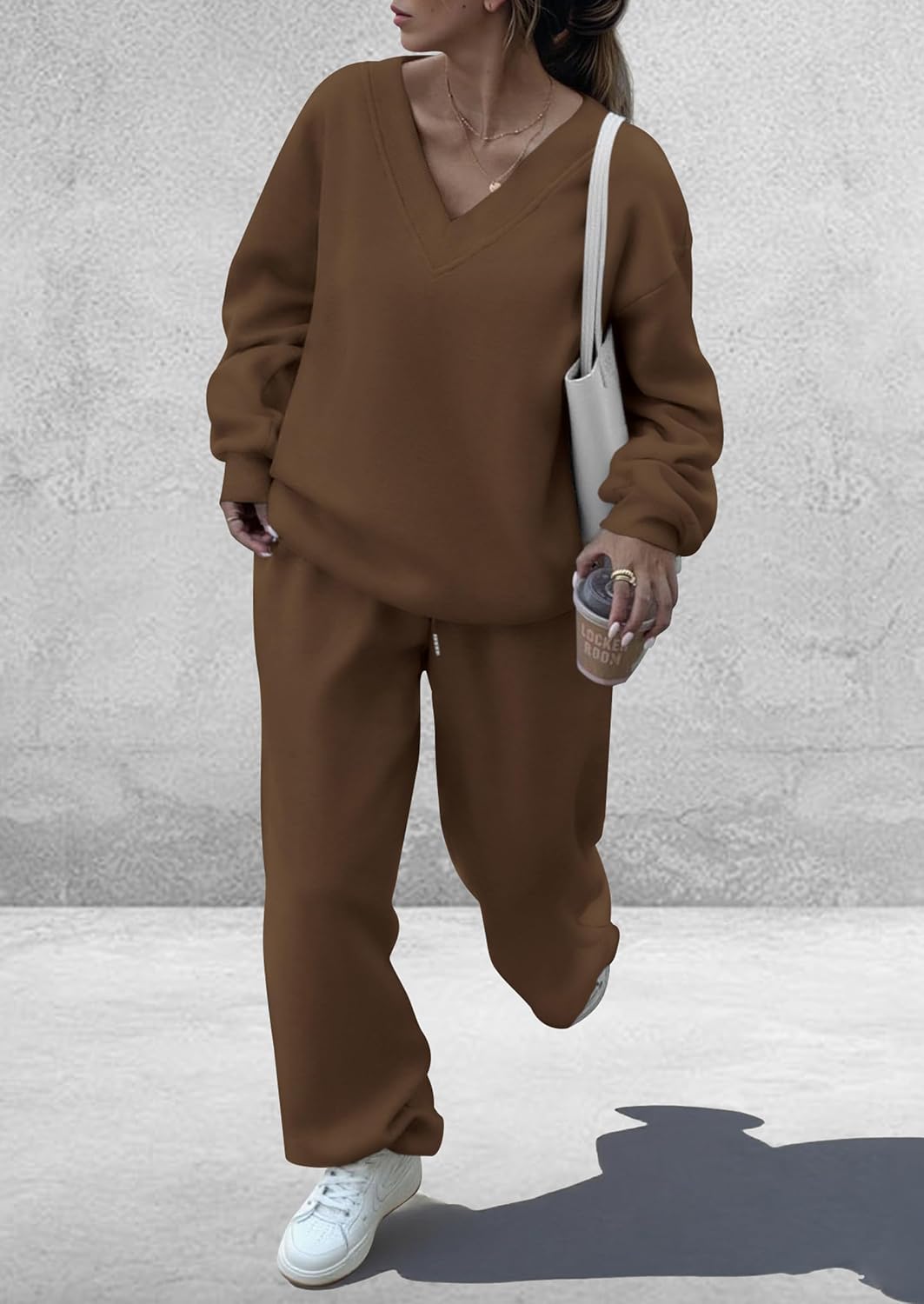 Detalle 2 de PRETTYGARDEN Women's Sweatsuit, Wide-Leg Pants