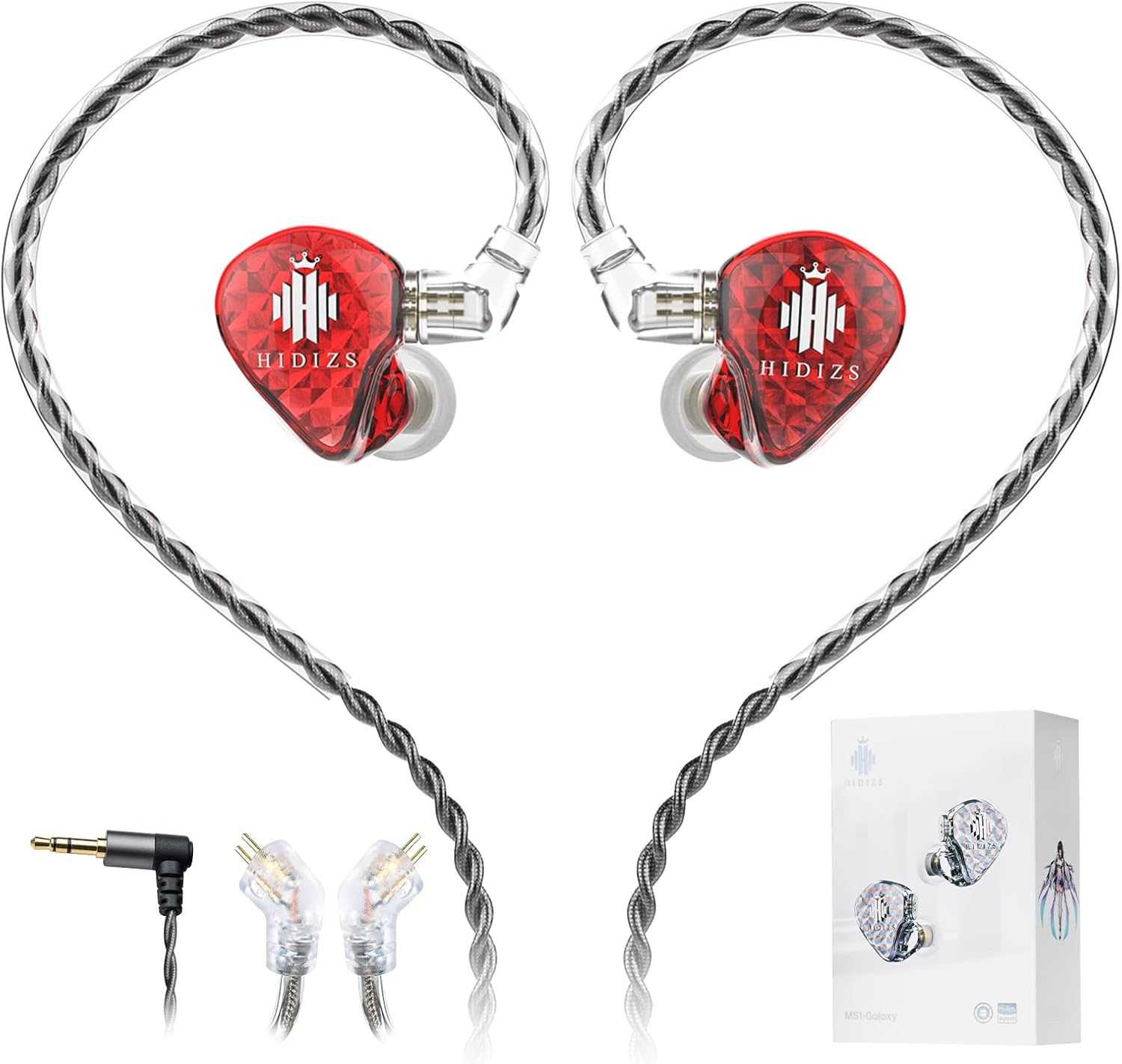 Thumbnail 6 de Hidizs MS1-Galaxy wired in-ear monitors (IEM) with dual magnetic dynamic drivers and 3.5mm plug