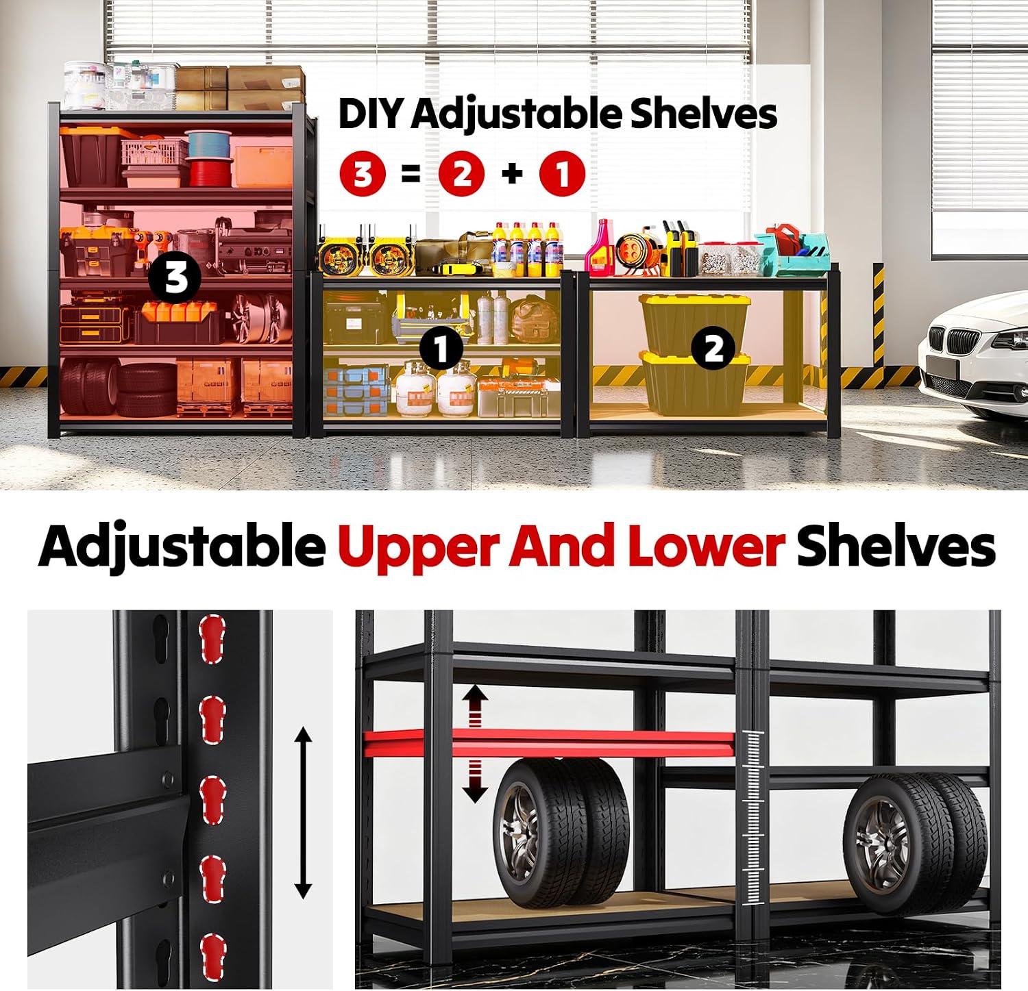 Detalle 1 de Garage Shelving Unit, SPCC Carbon Steel