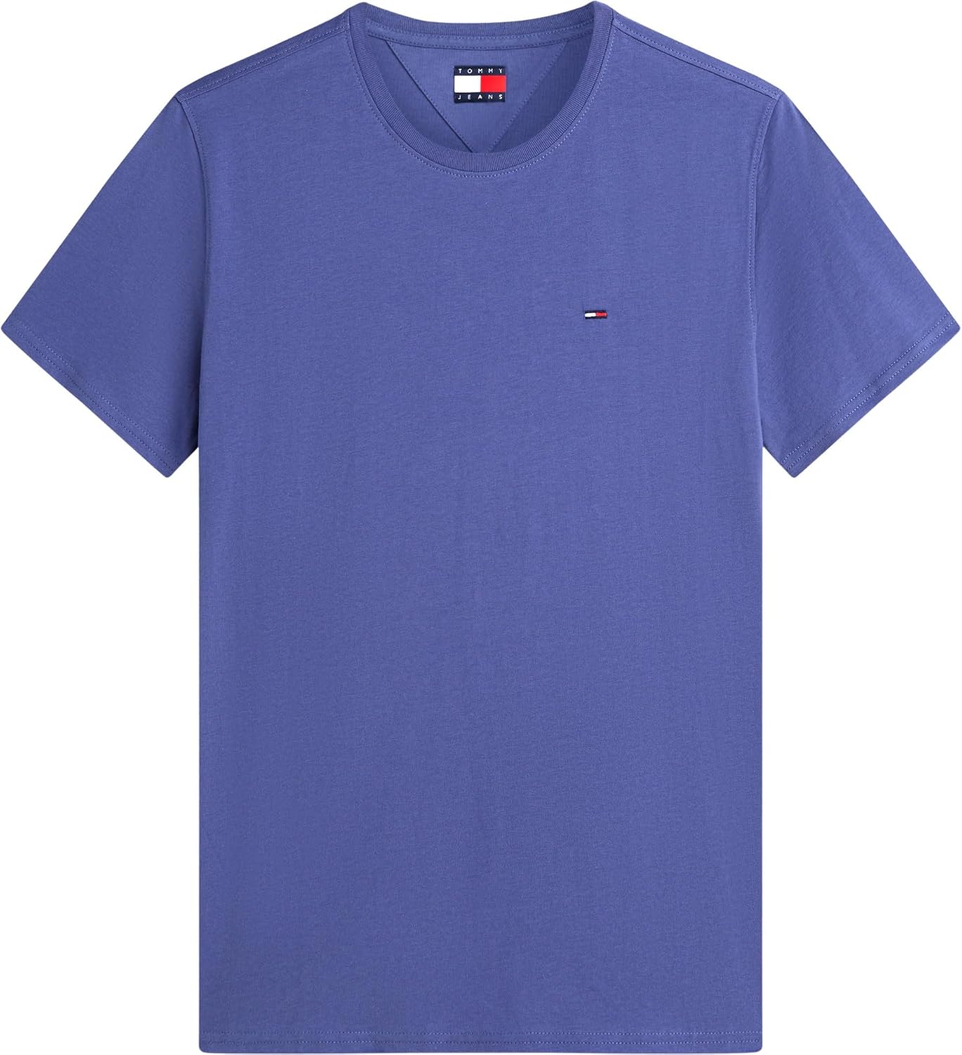 Detalle 1 de Tommy Jeans Tjm Xslim Jersey Tee Dm0Dm04411 S/S T-Shirt Blu (Blue Storm), 3XL — polo slim cotone con branding minimale