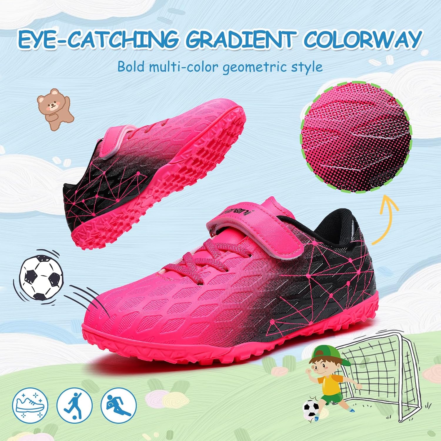 Thumbnail 5 de Kids Football Boots: Unisex Turf and Multi-Surface Trainers for Younger Players