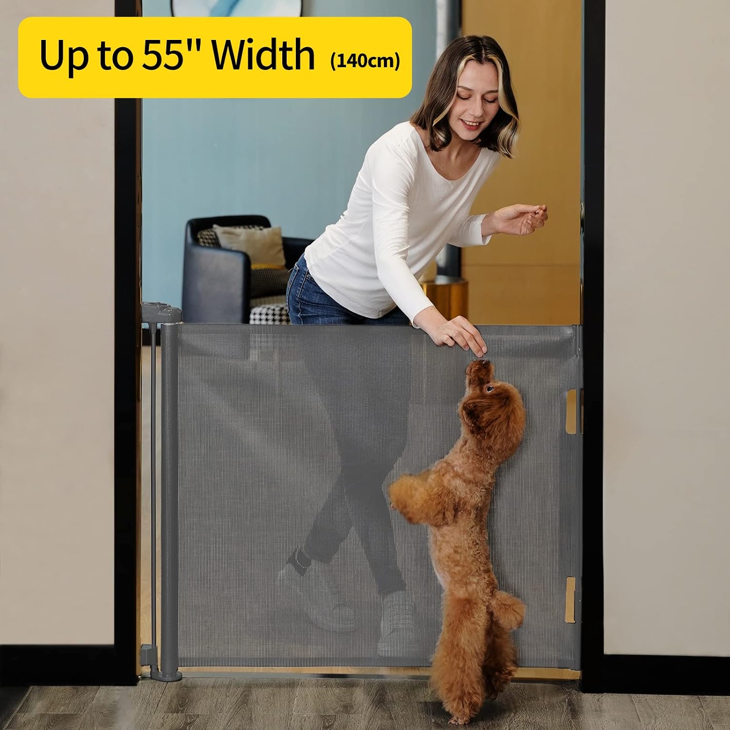 Detalle 2 de Lexixi ibao Retractable Baby Gate 33