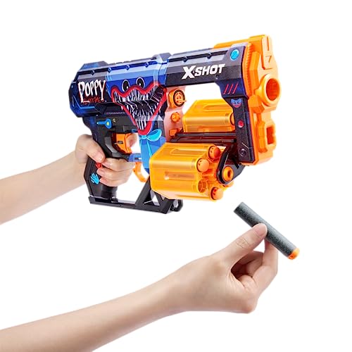 Detalle 2 de ZURU XShot X-Shot Skins Dread Poppy Playtime, 12 dardos