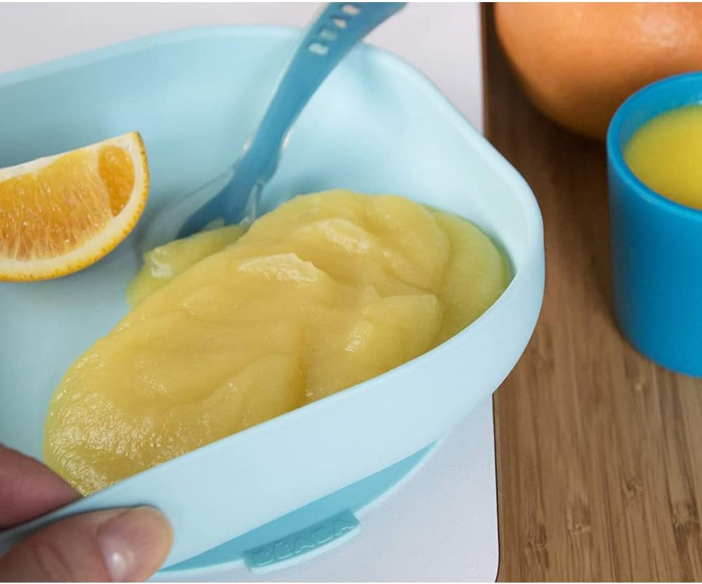 Thumbnail 1 de BÉABA Assiette Ventouse pour Enfant — 100% silicone, sans BPA, bleu