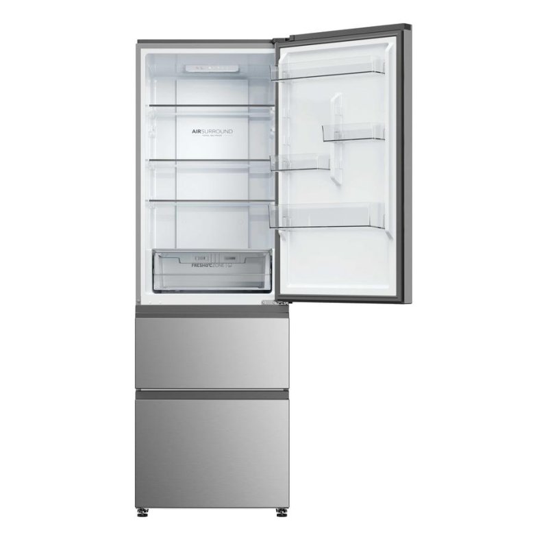 Thumbnail 1 de Frigorífico Combi Haier HTR3618CNMG No Frost 185 cm 360 L C Plata: eficiencia y accesibilidad para tu cocina