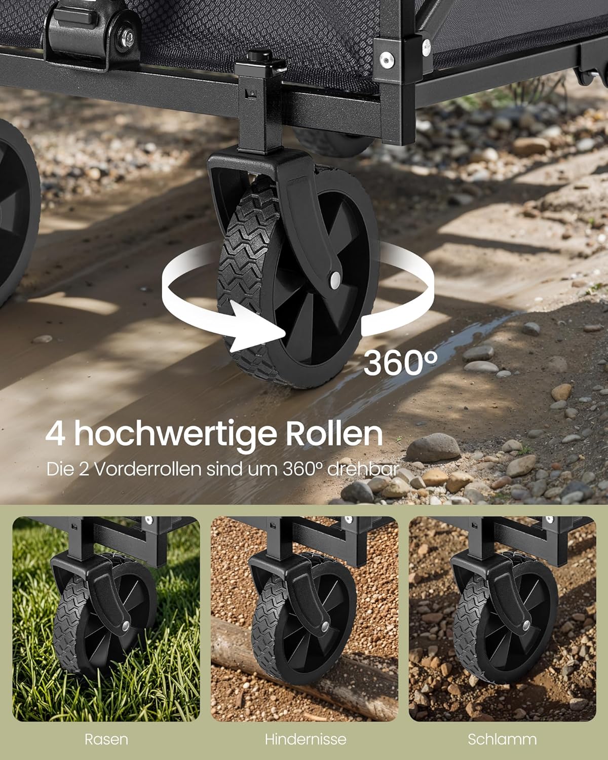 Thumbnail 5 de Songmics Handwagen faltbar 180 kg, 90 L
