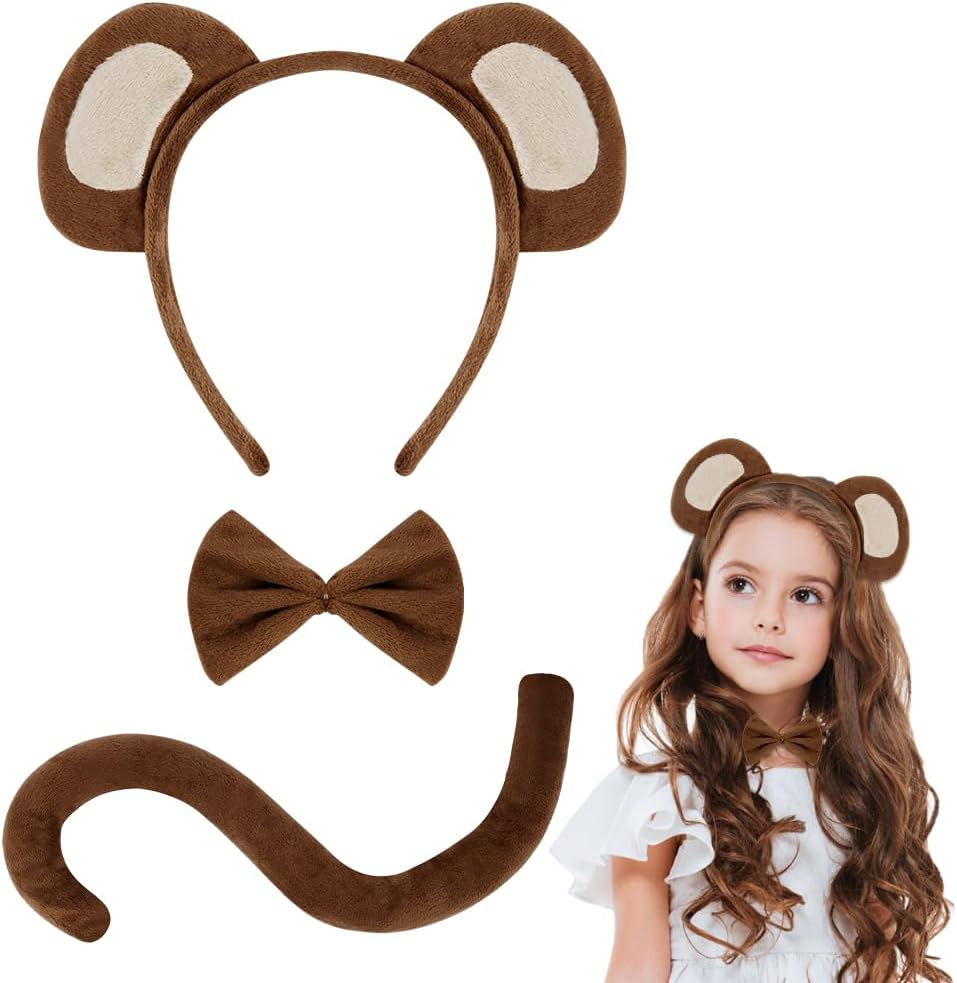 Detalle de AOOWU 3 Pezzi Scimmia Costume Set per bambini 🎭