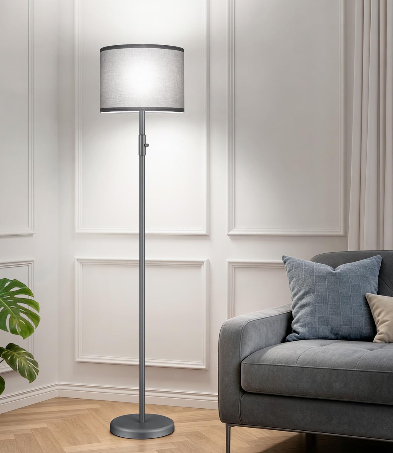 Detalle de Dimmable Floor Lamp with Shade, 1000 Lumens