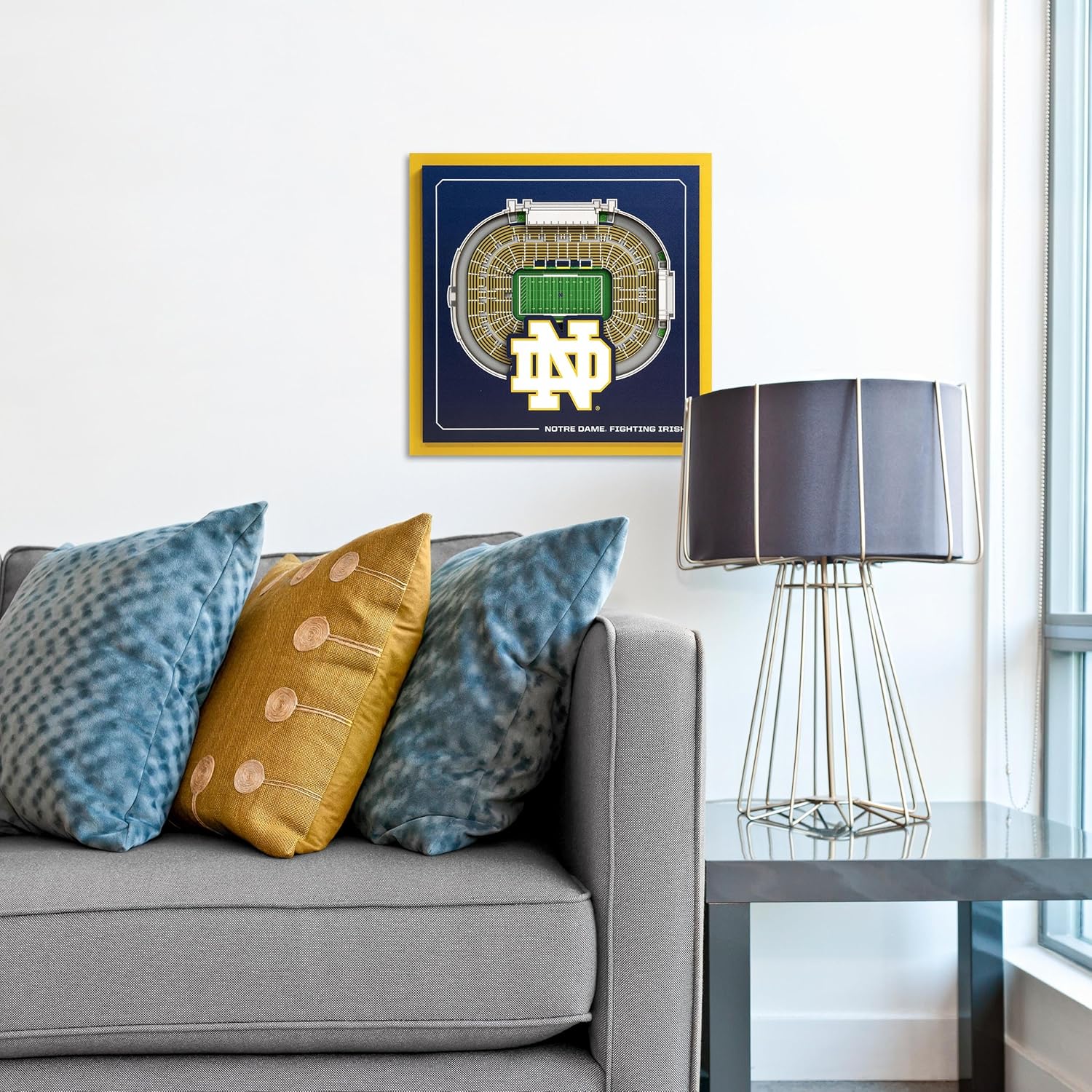 Thumbnail 1 de YouTheFan Officially-Licensed NCAA Stadium Series 3D Wall Art (12” x 12”)