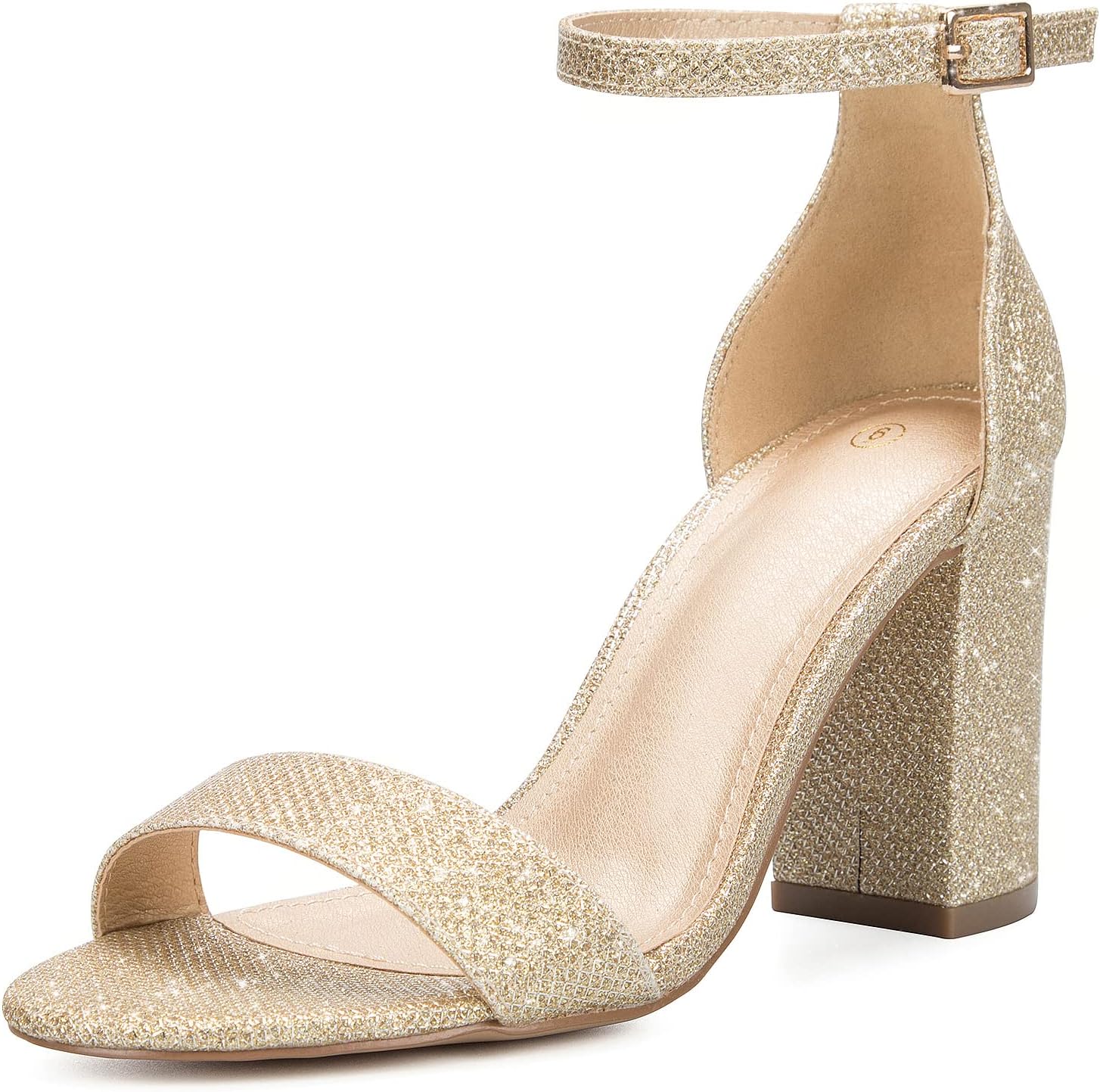 Detalle de COASIS 3.5-Inch Chunky Block Heel Sandals for Women with Ankle Strap