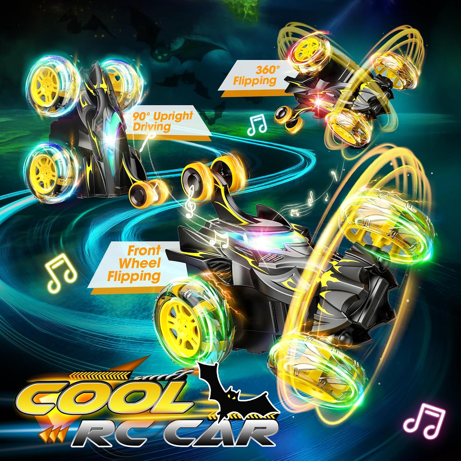 Detalle 2 de Braxel 360° flip RC car for kids 3–11