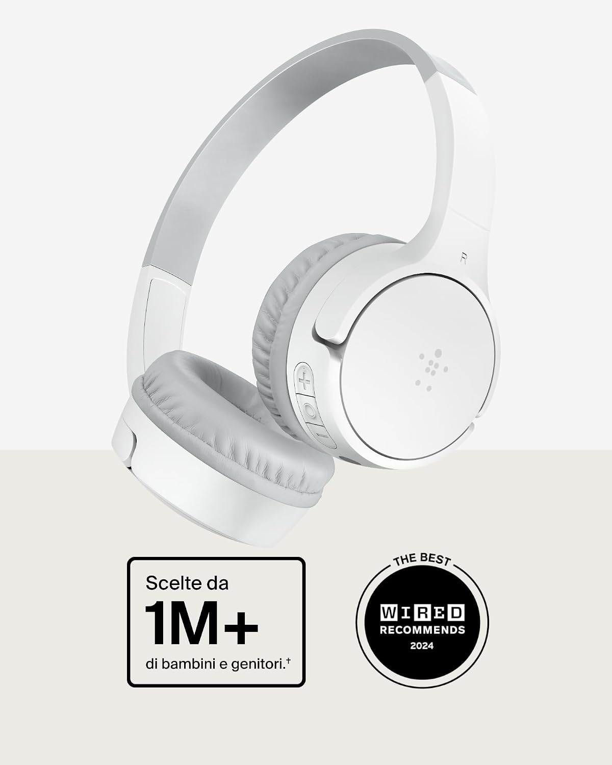 Thumbnail 1 de Belkin SoundForm Mini cuffie wireless per bambini, 30 h